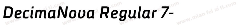 DecimaNova Regular 7字体转换